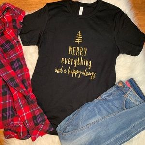 Bella Canvas Christmas Themed T-Shirt! Medium